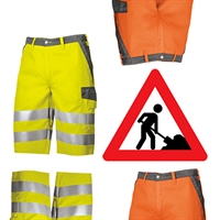 Hi-Vis Pantaloncini di lavoro 